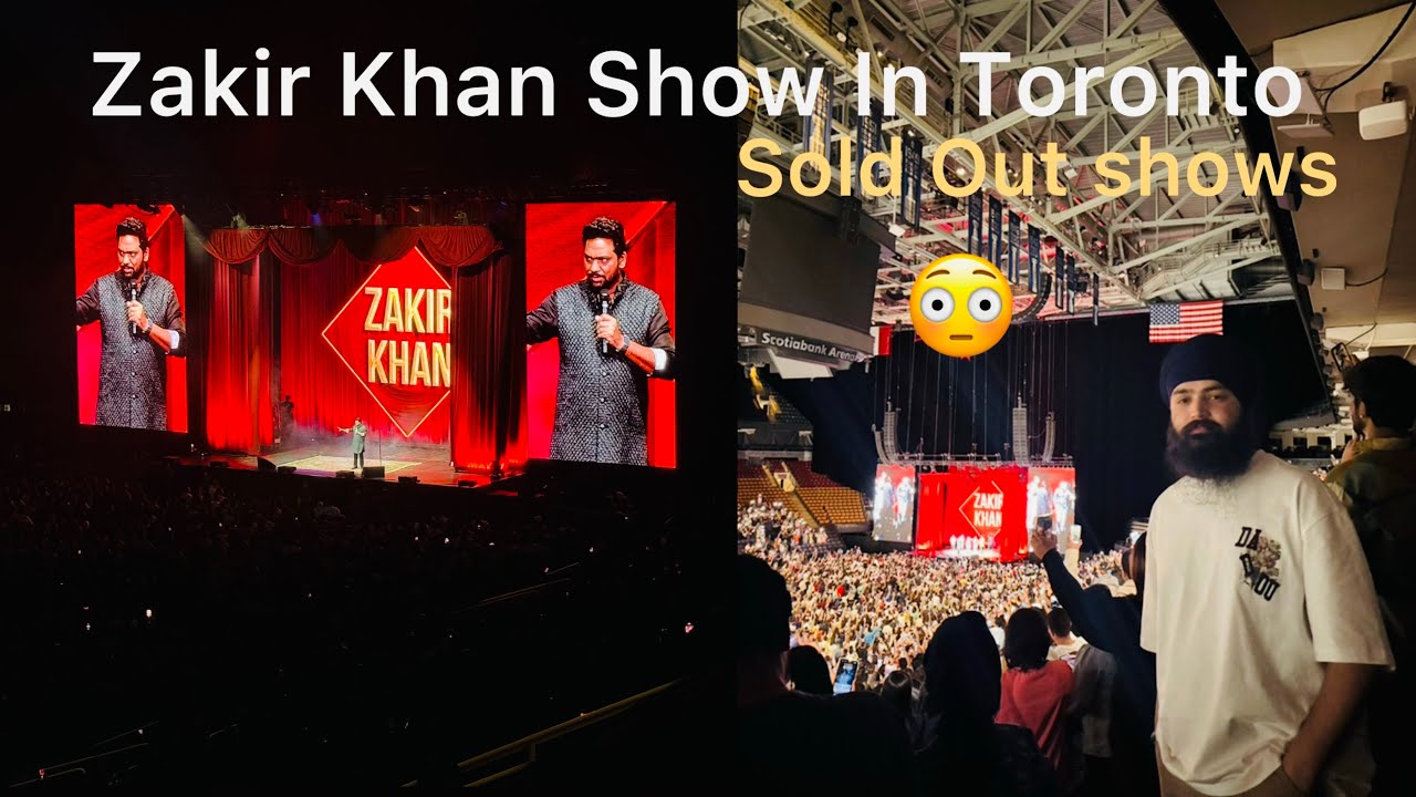 Zakir Khan show in Toronto 🇨🇦 25k People Sold out shows 