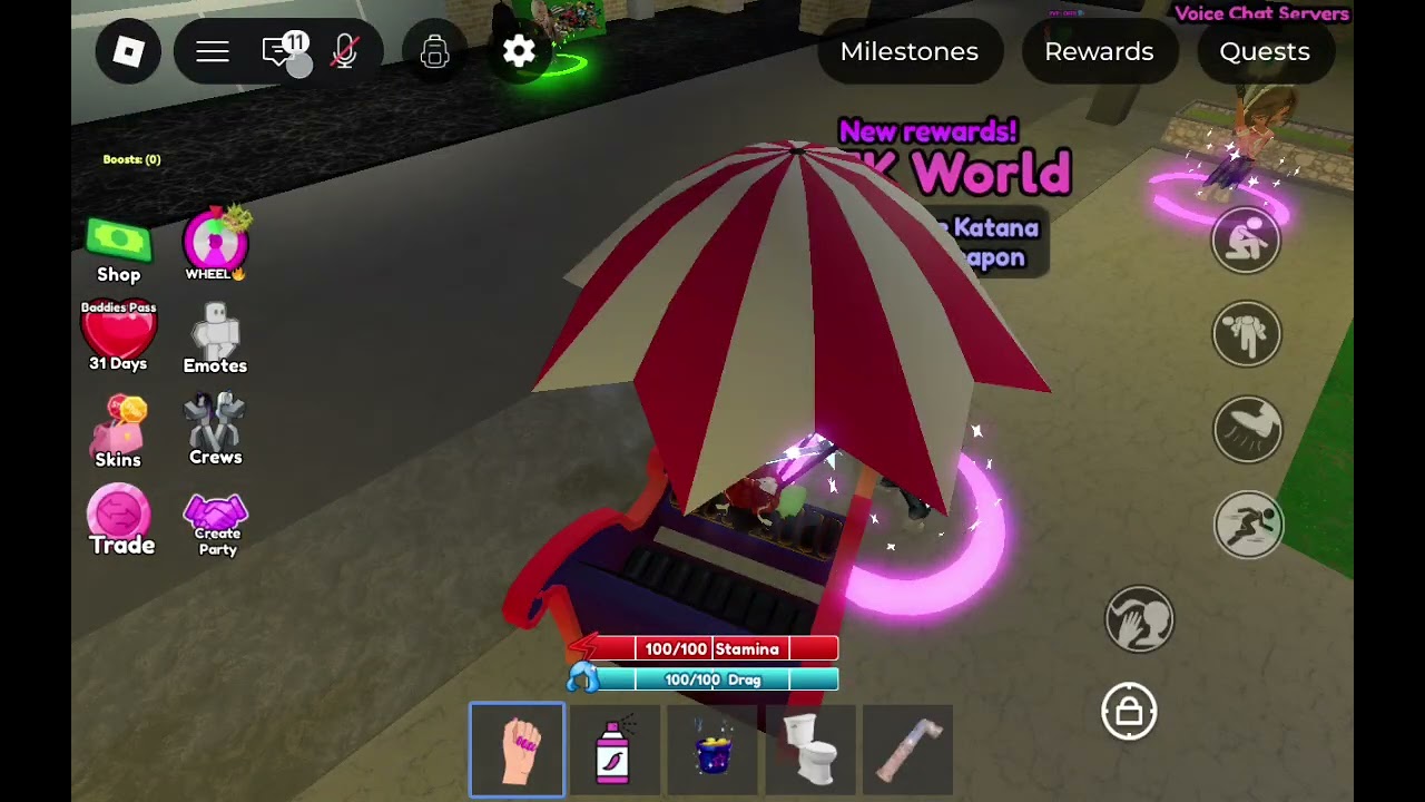 Play baddies with me!!!! (I'm not that good though)
