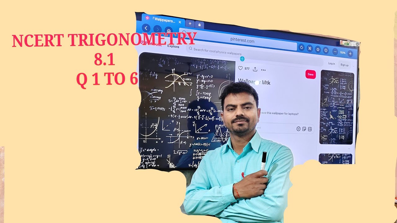 Class 10th Trigonometry NCERT 8.1 , q 1,2,3,4,5,6