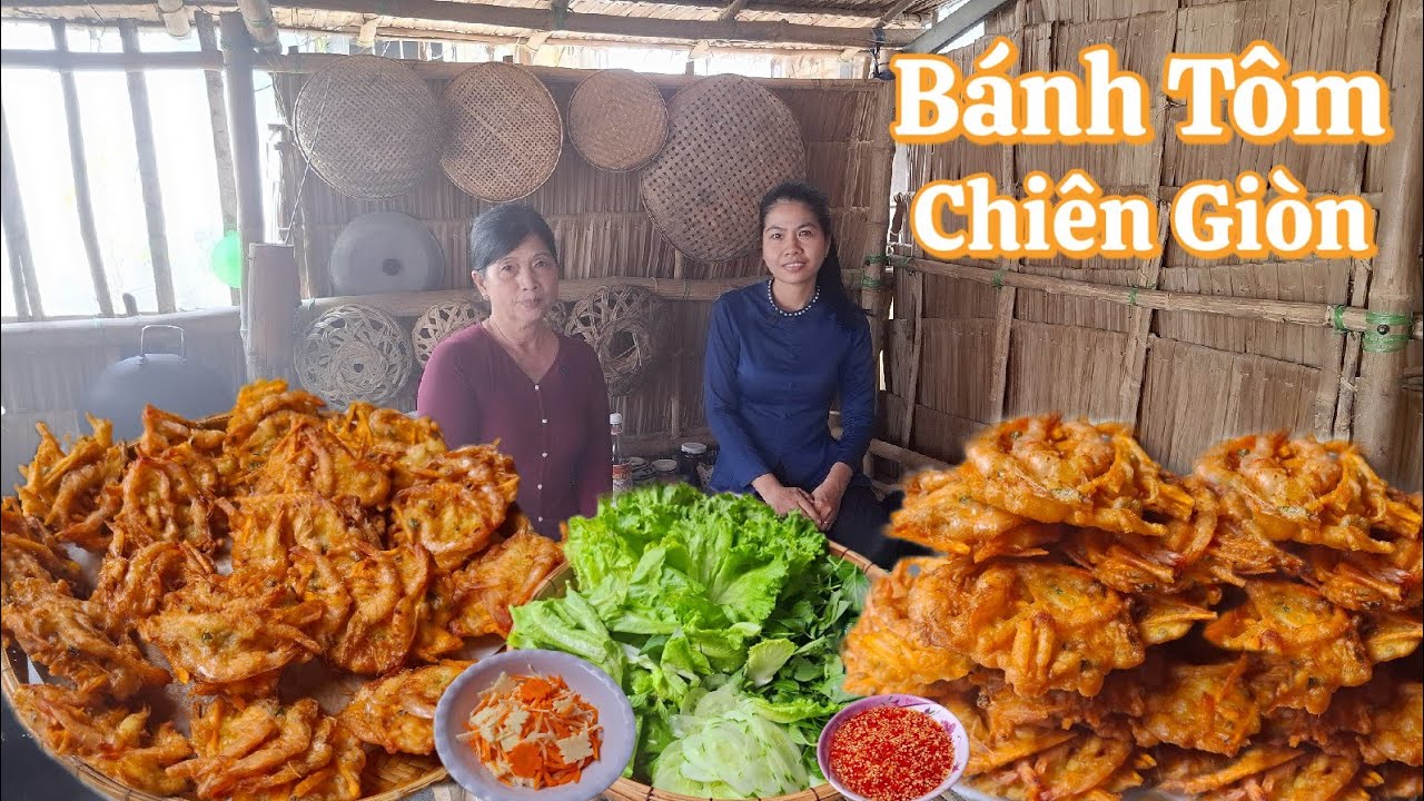 Bí quyết pha bột để làm Bánh Tôm Chiên Giòn xốp chuẩn vị ngon