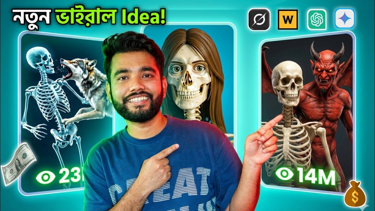 AI ব্যবহার করে Animal X-Ray ভিডিও তৈরি করুন || Low Competition Niche Explained