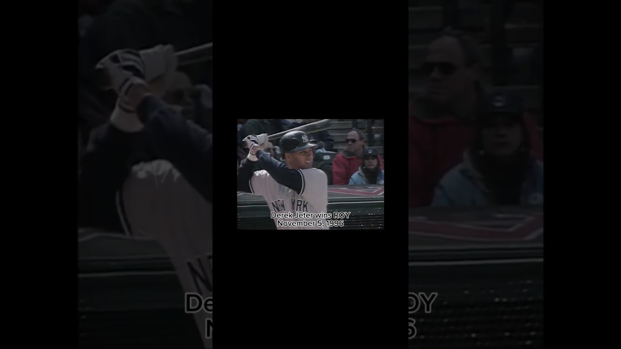 Derek Jeter wins rookie of the year on November 5, 1996. 