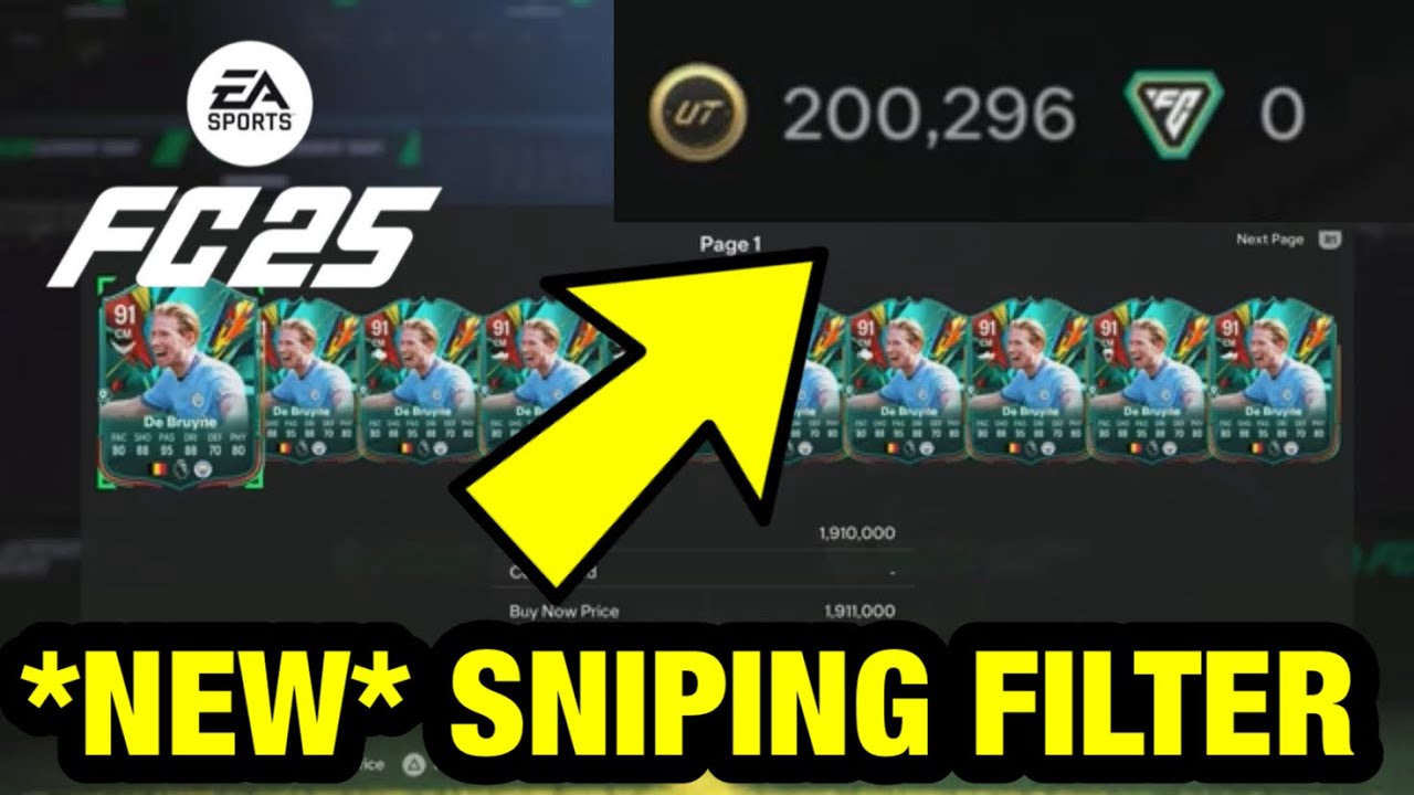 *NEW* UNLIMITED COIN GLITCH IN FC 25 ULTIMATE TEAM | FC 25 SNIPING FILTER