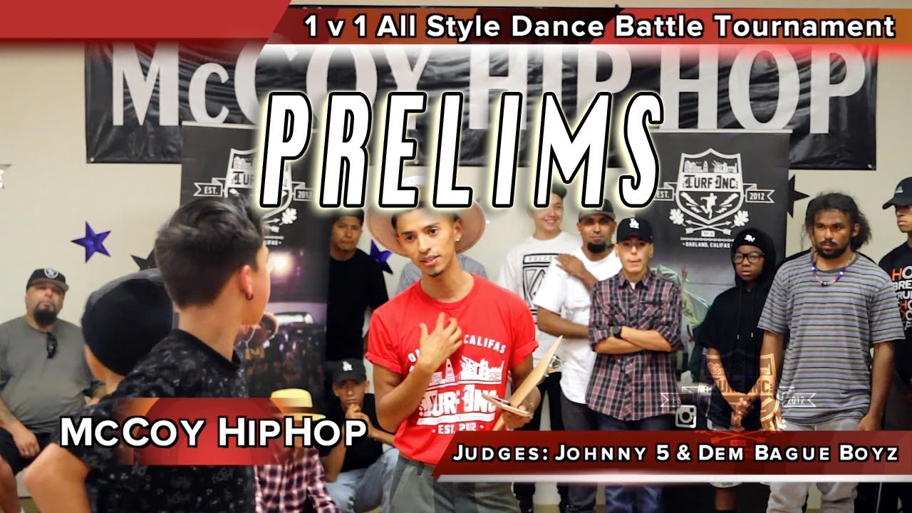 1 v 1 All Style Dance Battle PRELIMS Fresno, Ca. McCoy Hip Hop TURFinc Dance Battle Tour 2017