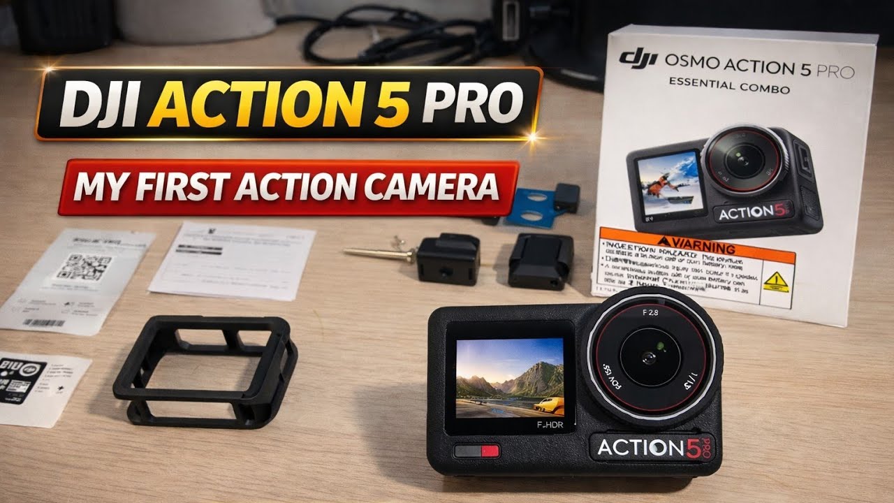 🔥Распаковка и обзор DJI Osmo Action 5 Pro | Моя первая экшн-камера 📷😍 #dji #osmoaction5pro #usa