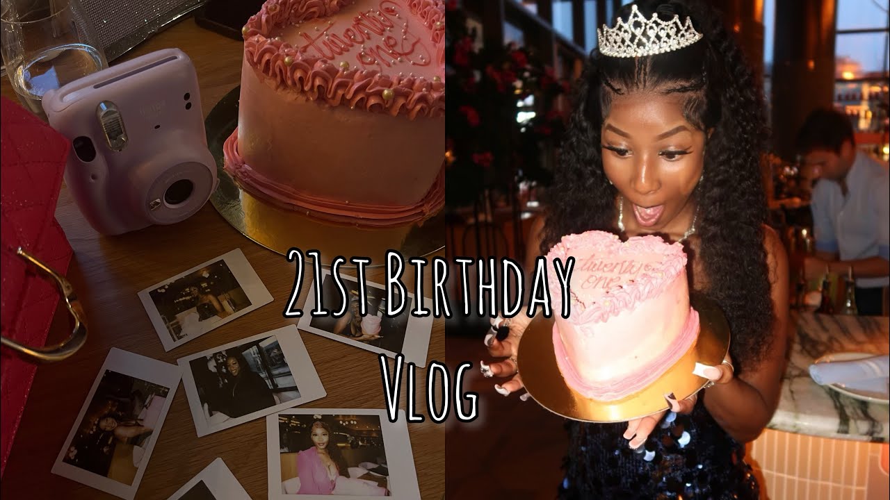 MY 21st BIRTHDAY VLOG💋🥂 | girls lunch + pink themed, pyjama games night🩷