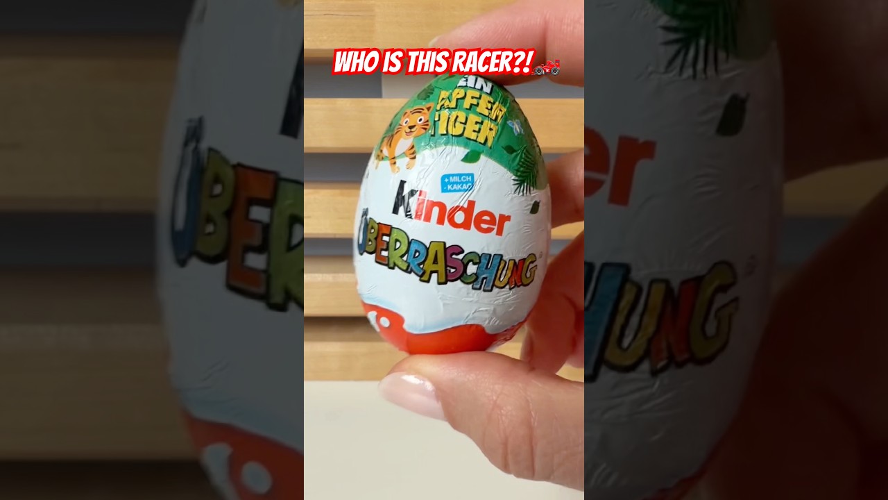 I Got a RACER?! 👨&zwj;🏁 Kinder Surprise Toy Reveal #asmrunboxing #toyreview #kindersurprise