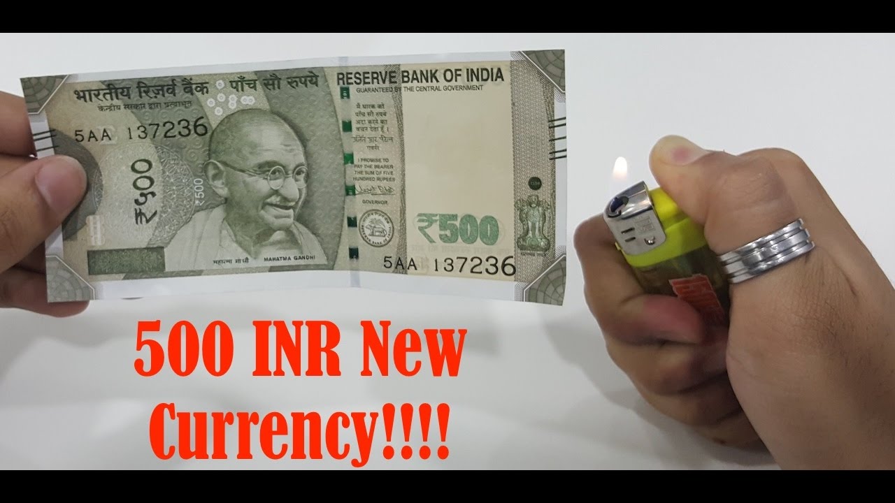 New Indian Currency- 500 Rs Note- 5 CRAZY TORTURE TEST - Waterproof? Fire Proof? Heat Proof?