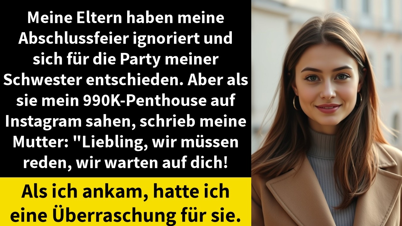 Meine Eltern haben meine Abschlussfeier ignoriert und sich für die Party meiner Schwester