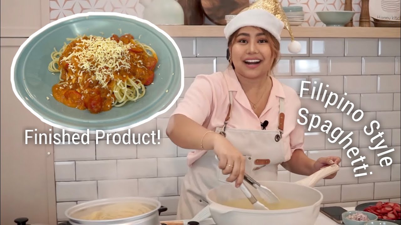 My Version Of Filipino Style Spaghetti (Baninay Tries To Cook 🍽️)