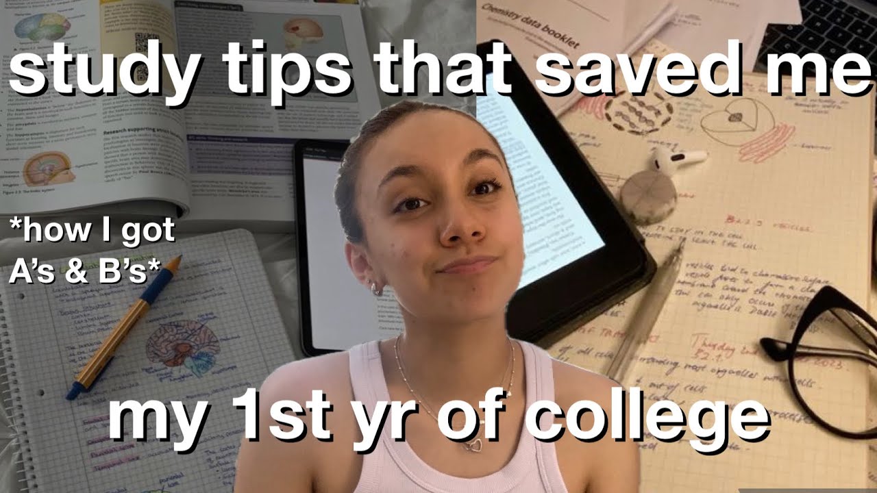 STUDY TIPS THAT SAVED ME MY 1st YEAR OF COLLEGE 📚📖| HOW I GOT A’s & B’s IN COLLEGE