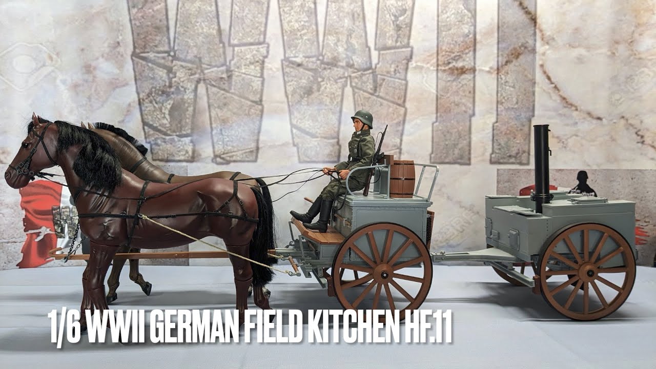 1/6 scale WWII GERMAN FIELD KITCHEN  hf13 and  LIMBER hf11 (3D printing)