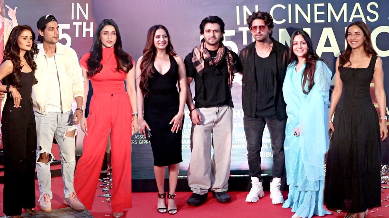 Celebrities Arrived At Jatt Nu Chudail Takri Premier - Sargun Mehta, Mannara Chopra, Dipika Kakar