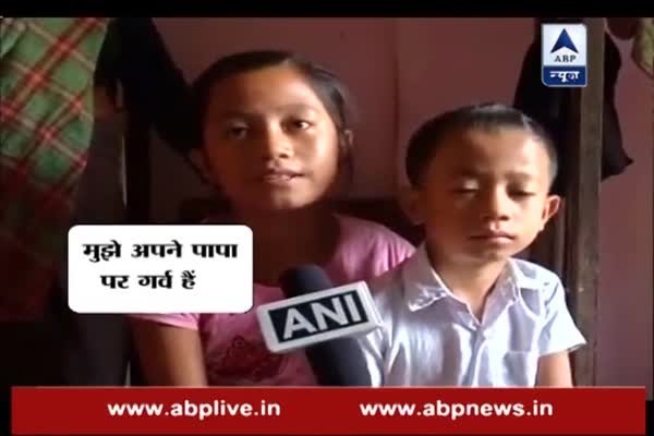 Martyr Naik Chittaranjan Debbarma's daughter cries and says she is proud of him