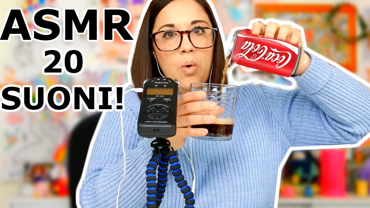 ASMR 20 SUONI IN 14 MINUTI! RIUSCIRAI A NON DORMIRE? (Asmr relax)