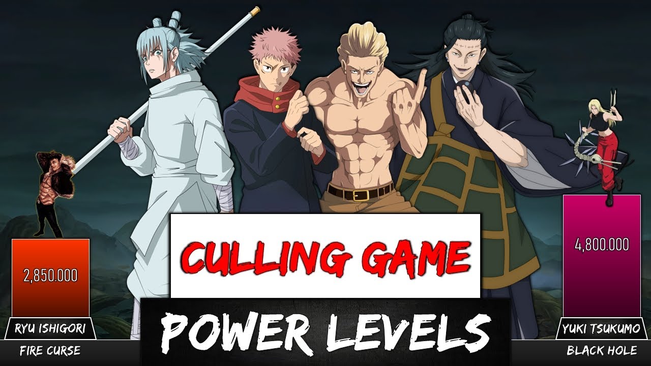 CULLING GAME ARC POWER LEVELS - JUJUTSU KAISEN 