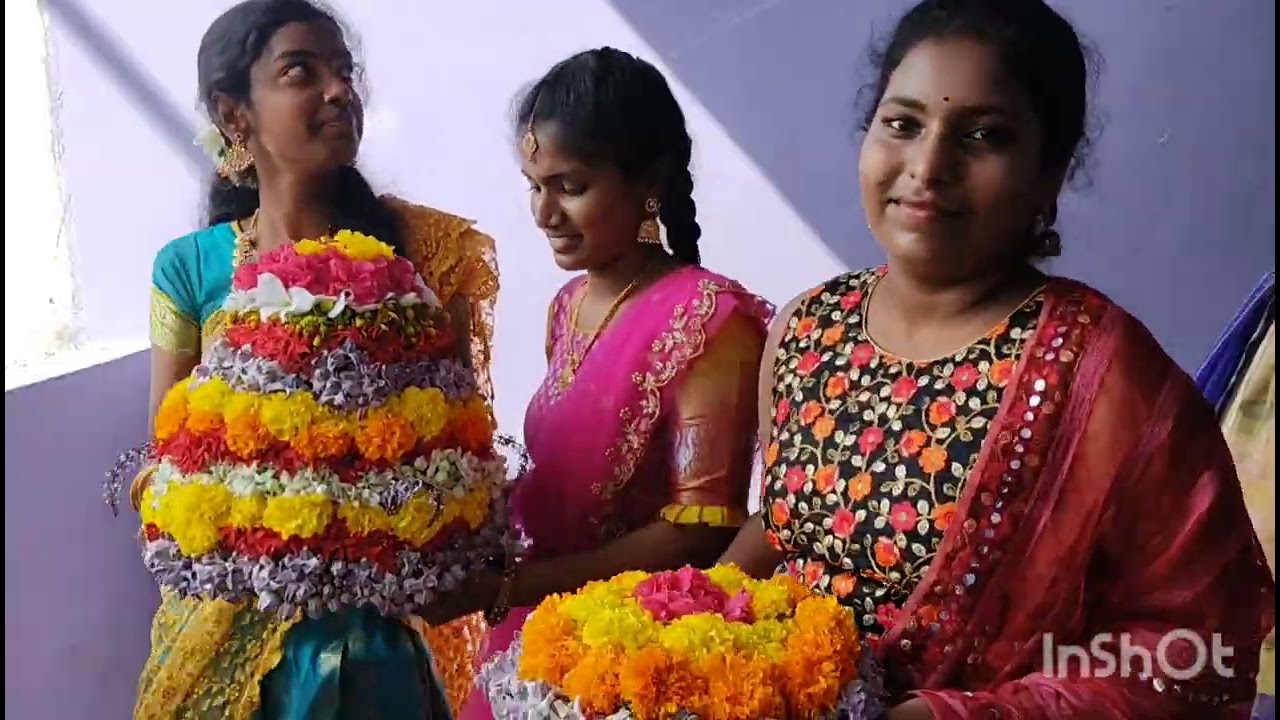 bathukamma celebrations in Shivani high  school