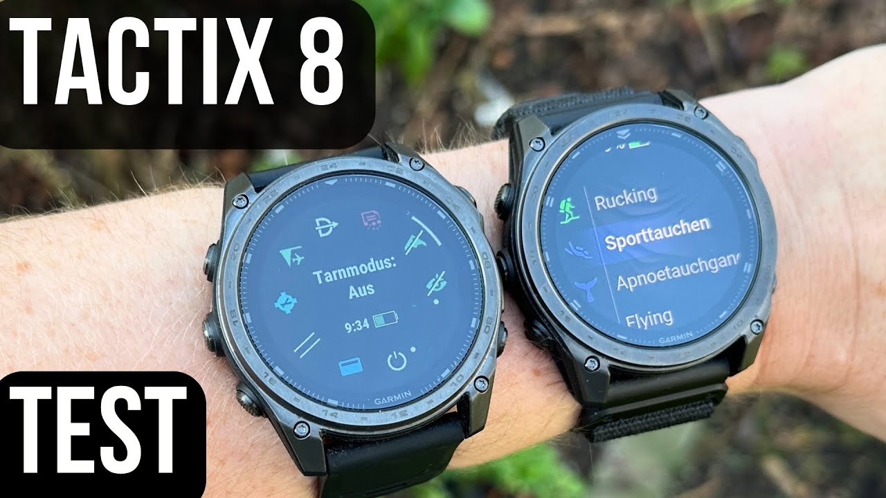 Garmin Tactix 8 (AMOLED und SOLAR) Test &ndash; Die perfekte Outdoor-Uhr?