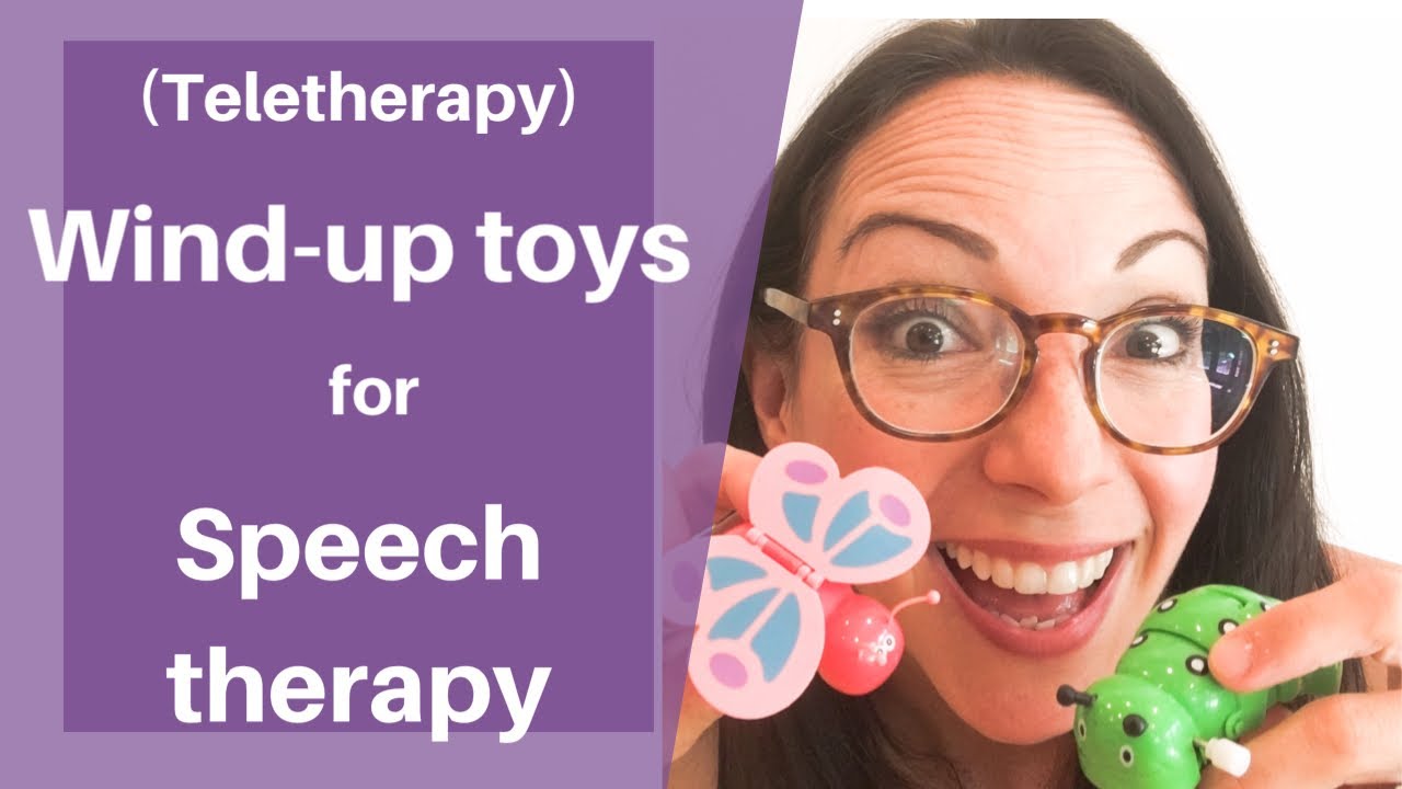 Wind-up toys can be a game changer in your speech and language therapy (teletherapy) sessions