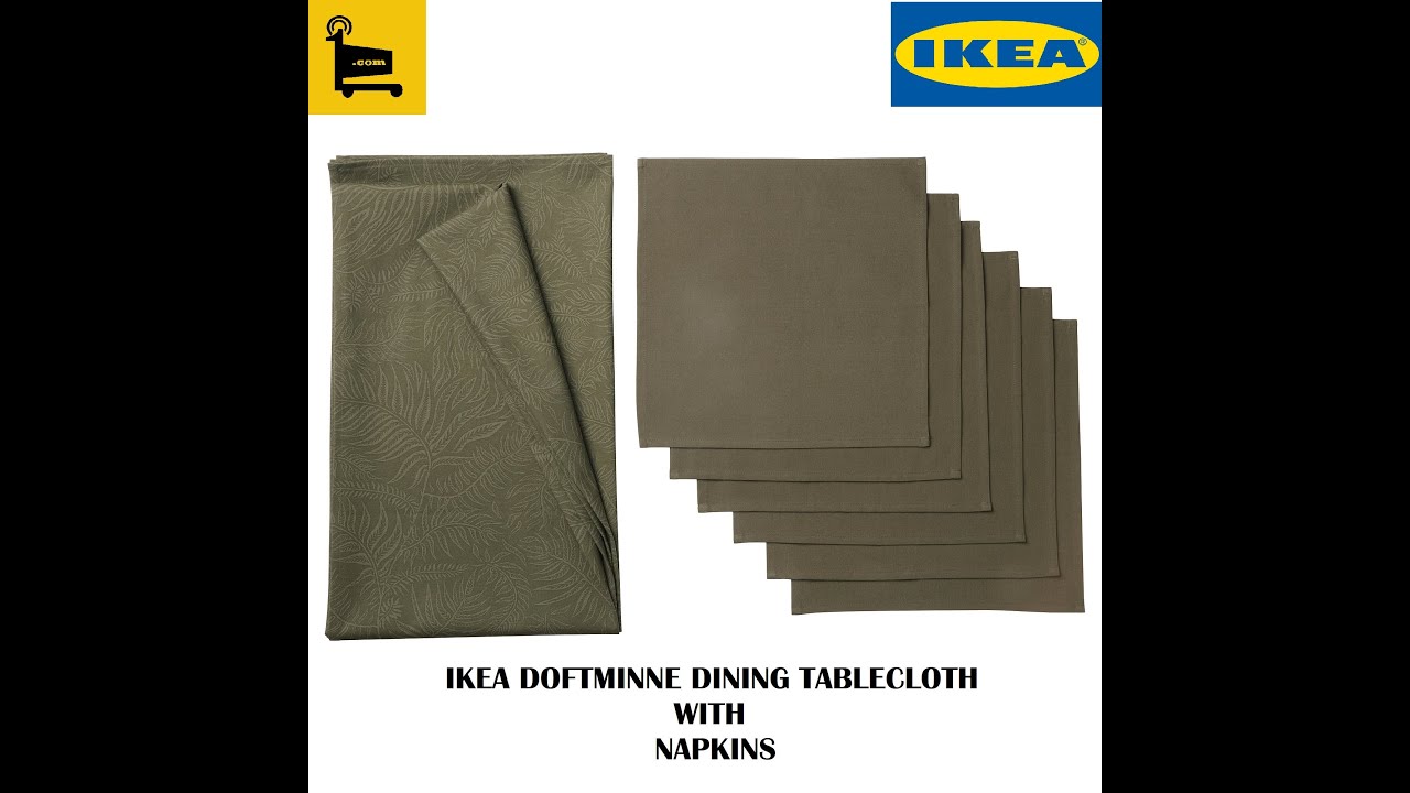 IKEA DOFTMINNE DINING TABLE CLOTH & NAPKINS