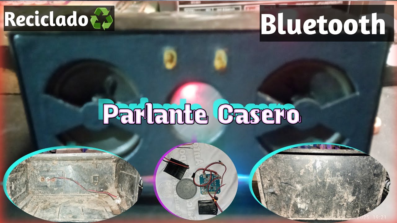 Altavoz Casero ♻️ Reciclado ♻️ a Bluetooth con cosas recicladas como tarjetas electrónicas 😱😎