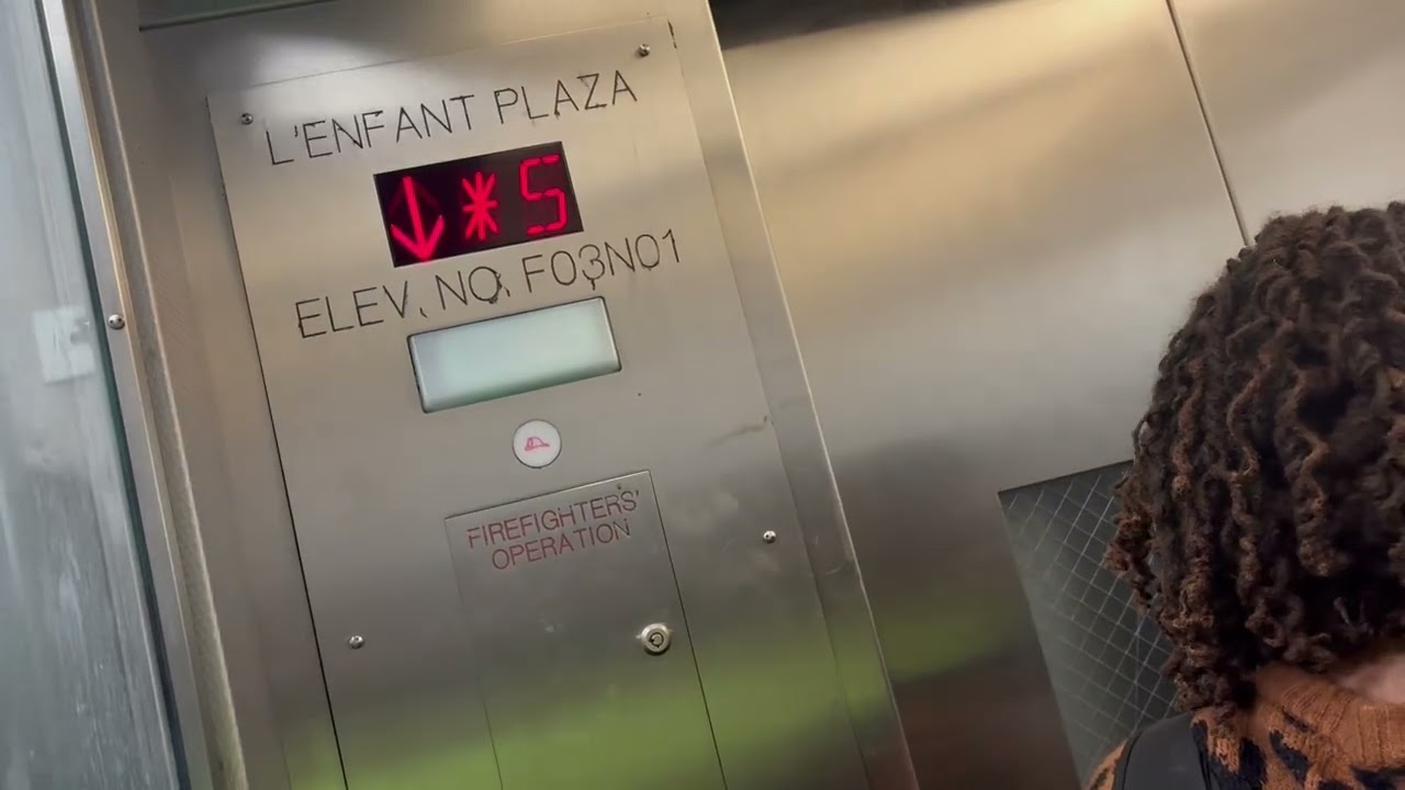KONE Hydraulic Street Elevator at L&rsquo;Enfant Plaza Metro Station - Washington DC