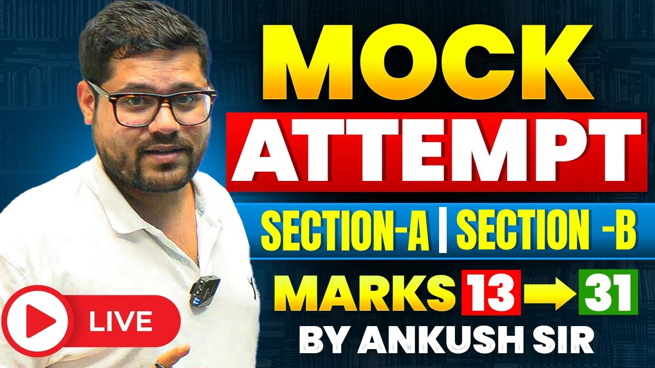👍🏻 Live Mock Attempt  Section A & Section B | IBPS Clerk Mains 2025 | Reasoning By Ankush Lamba