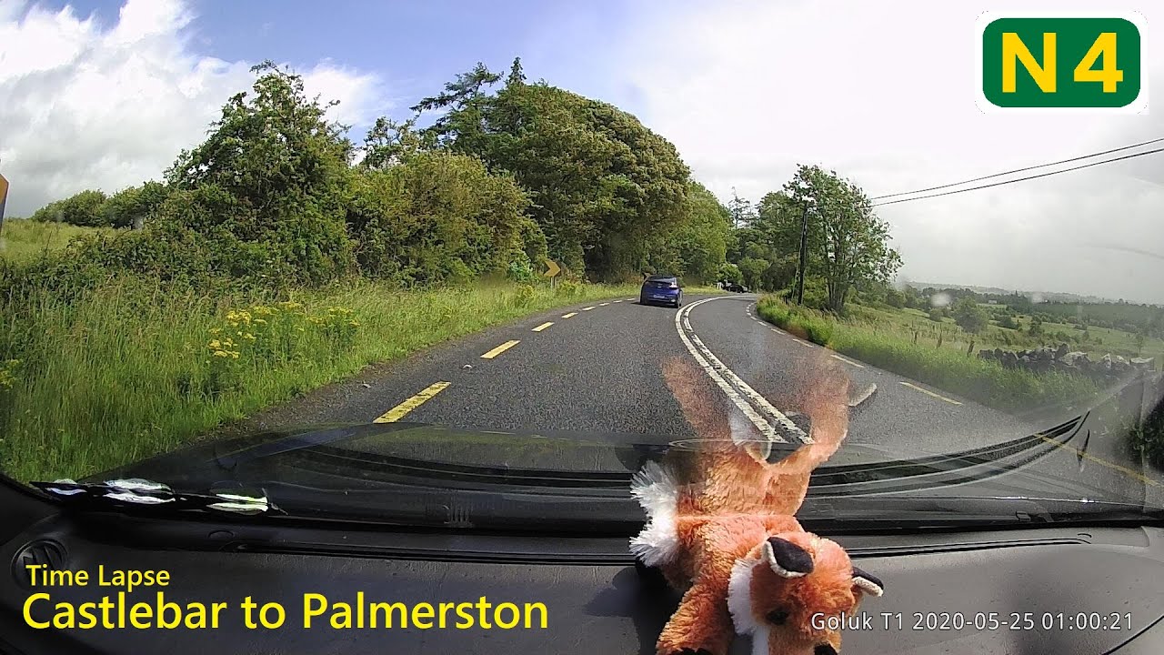 Castlebar, County Mayo to Palmerston, South Dublin County | Time Lapse Drive