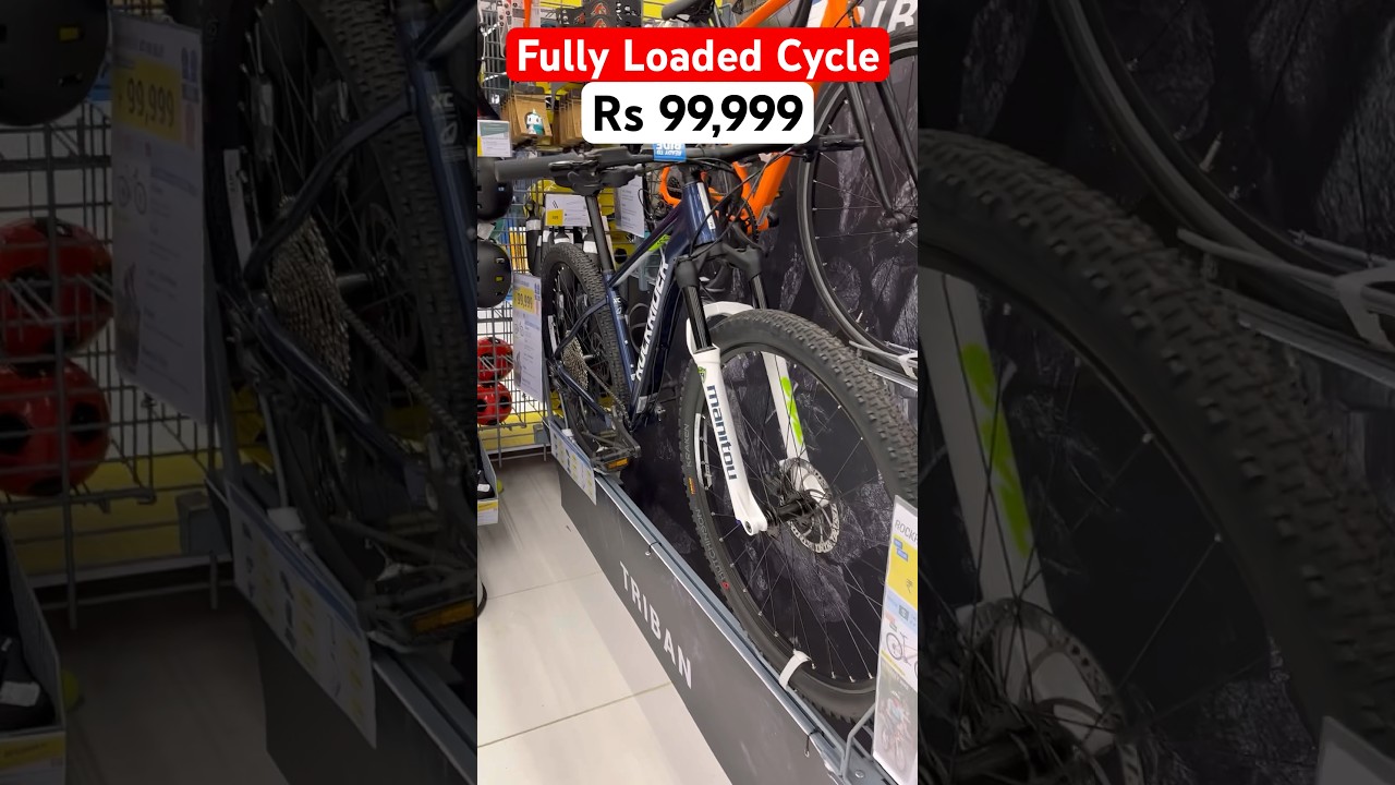 Fully Loaded Cycle ROCKRIDER XC100 in Decathlon 