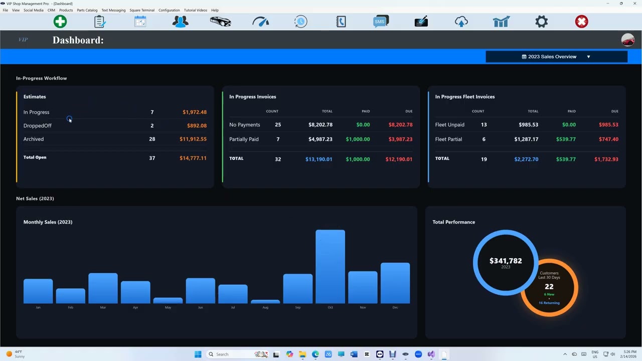 A Glimpse of VIP Shop Management Pro 2026