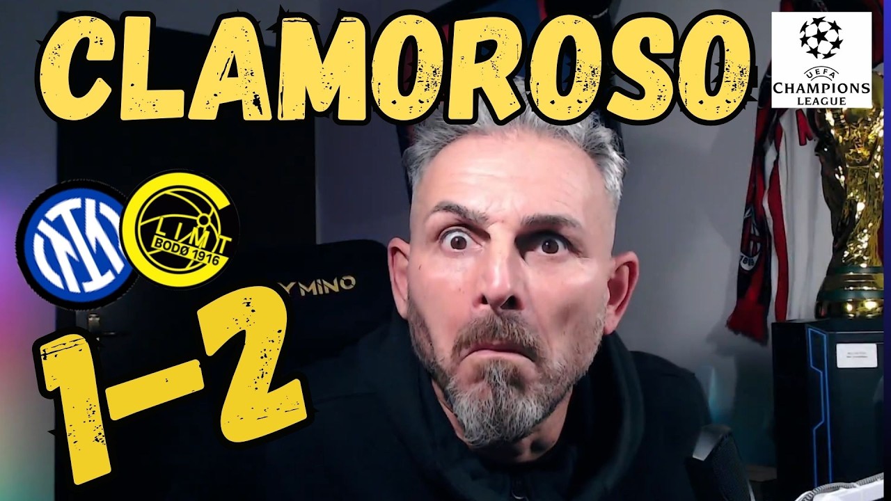 😱CLAMOROSOOOO!!!😱👀INTER-BODO-GLIMT 1-2😱NERAZZURRI ELIMINATI DALLA CHAMPIONS❗❗⚽
