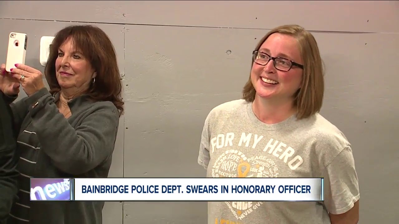 Bainbridge Township Police Department swears in its newest officer: 5-year-old Carter