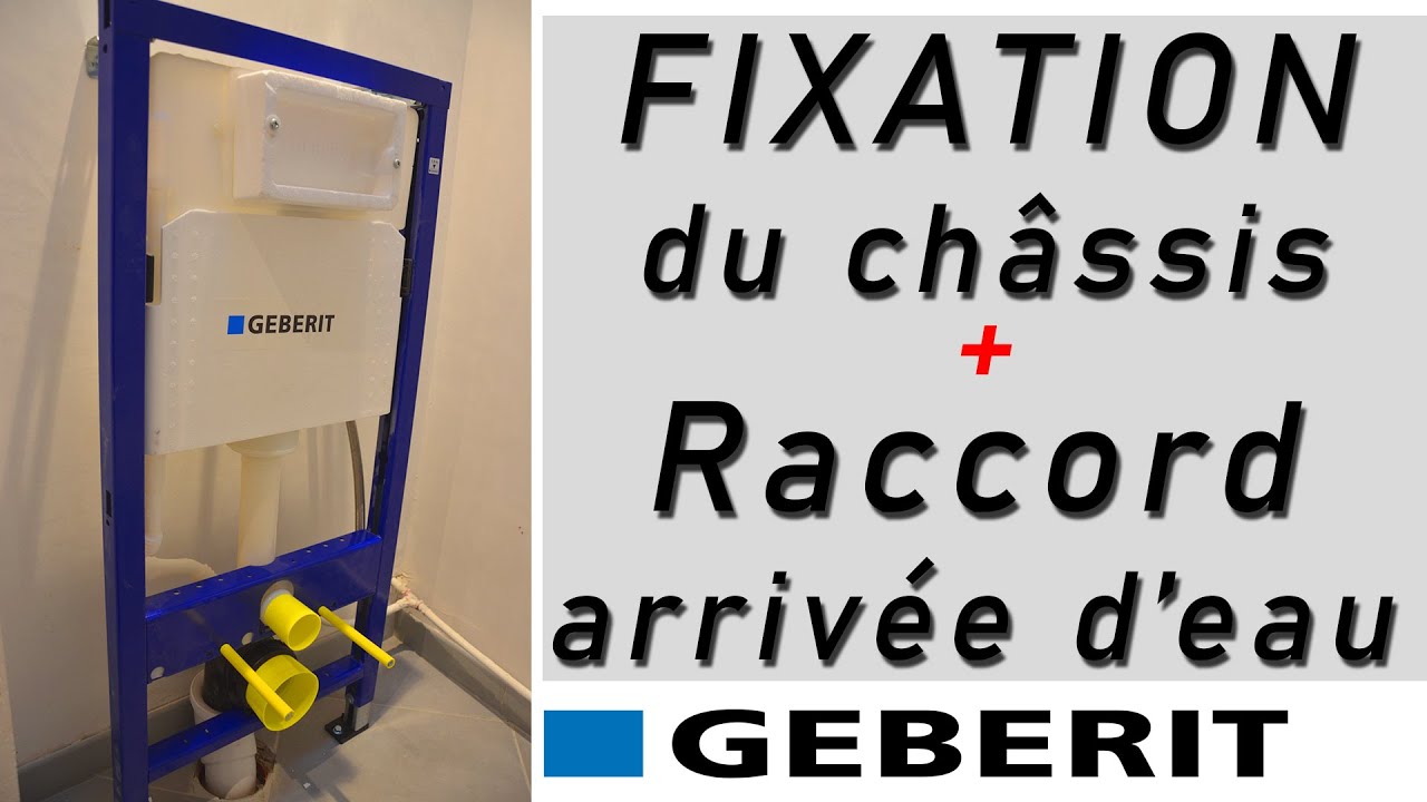 WC suspendu GEBERIT Duofix : Tutoriel mise en place du châssis/bâti-support + raccord à l'eau