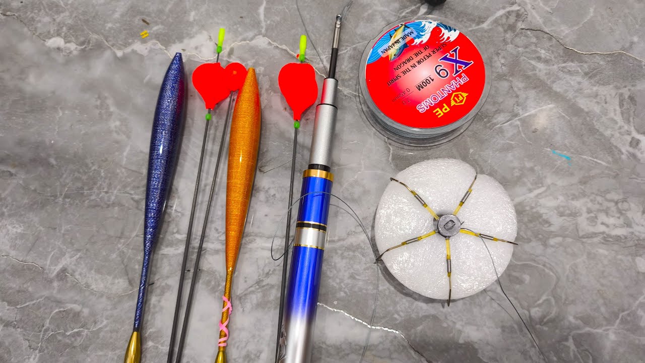 Cách làm bộ trục lục cần tay hoàn chỉnh cho người mới tập câu