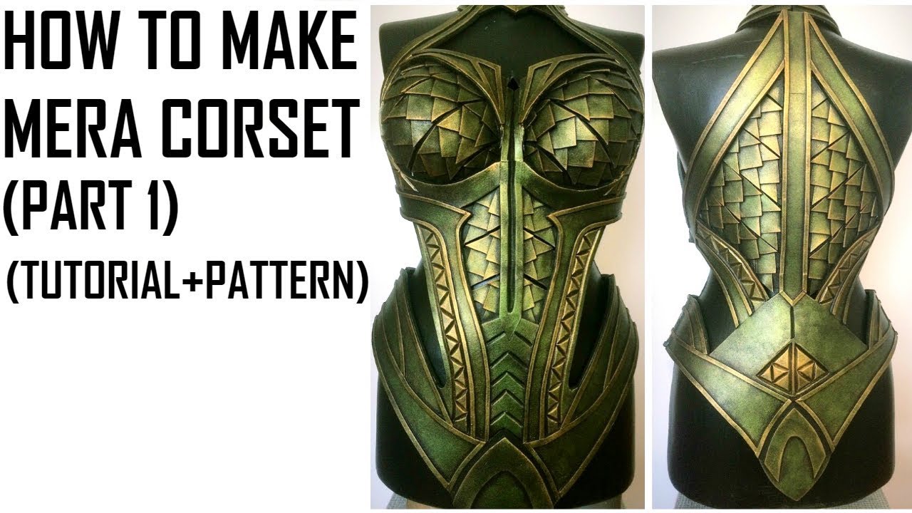 How to make Mera corset / breastplate. Tutorial +Template