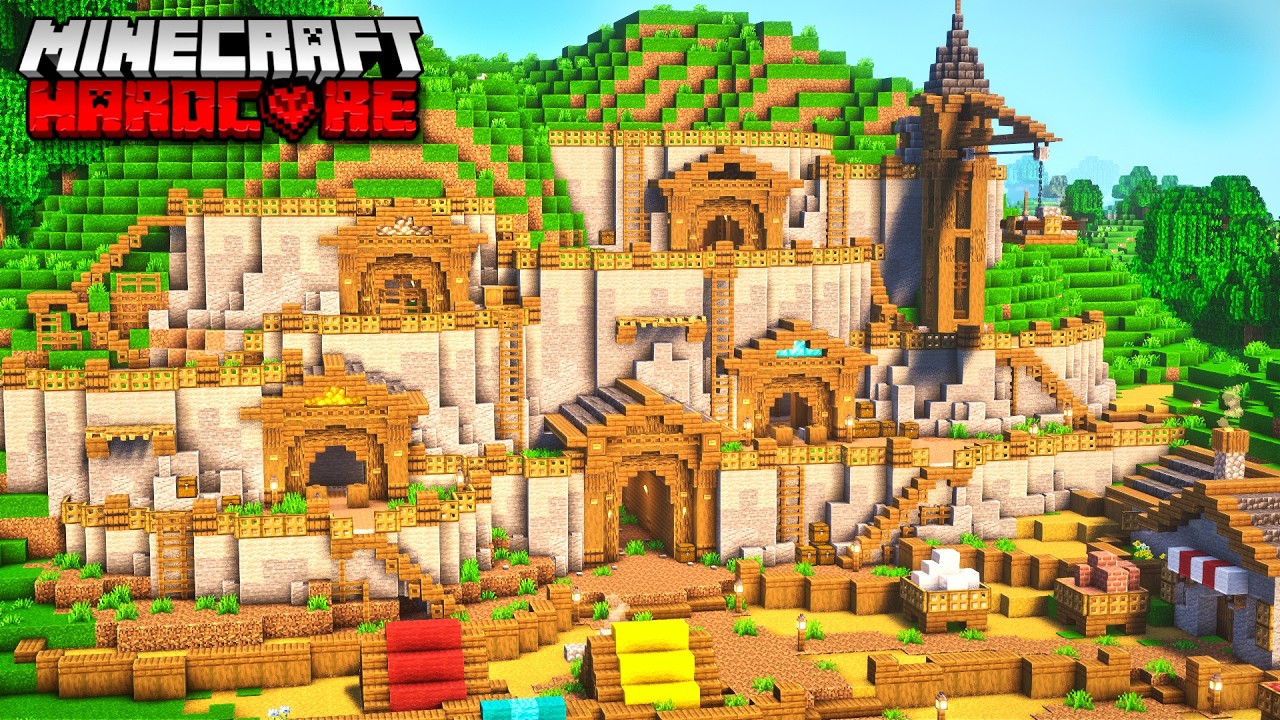 I Built The Perfect Mine In Hardcore Minecraft!