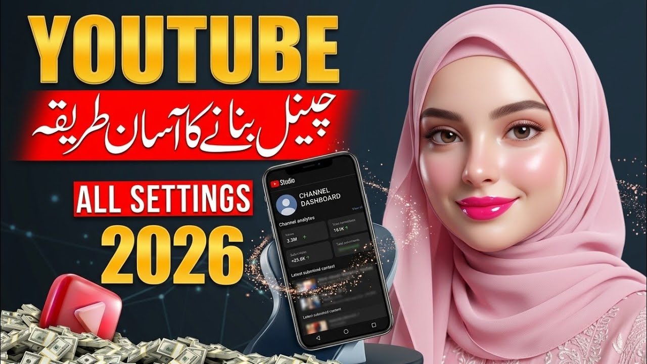 ✨ How to Create a YouTube Channel in 2026|Easy Method + Complete Setup & Settings⚙️📱|Beginner Guide🚀