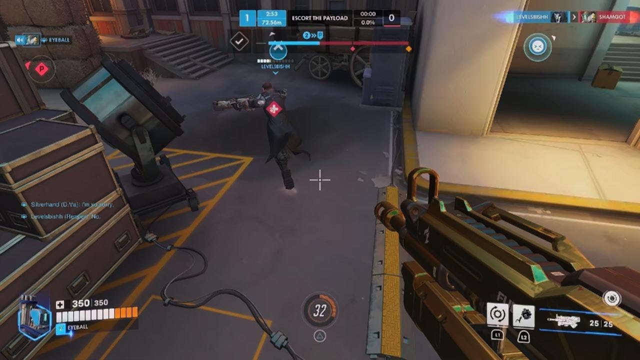 Overwatch - YaGirlKait and GDtheGoat against Levelsbishh and SenorTacoCat