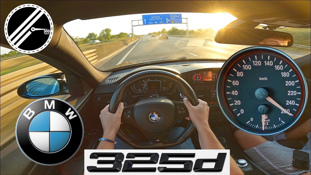 BMW 325d E90 | 250 PS | Top Speed Drive German Autobahn No Speed Limit POV