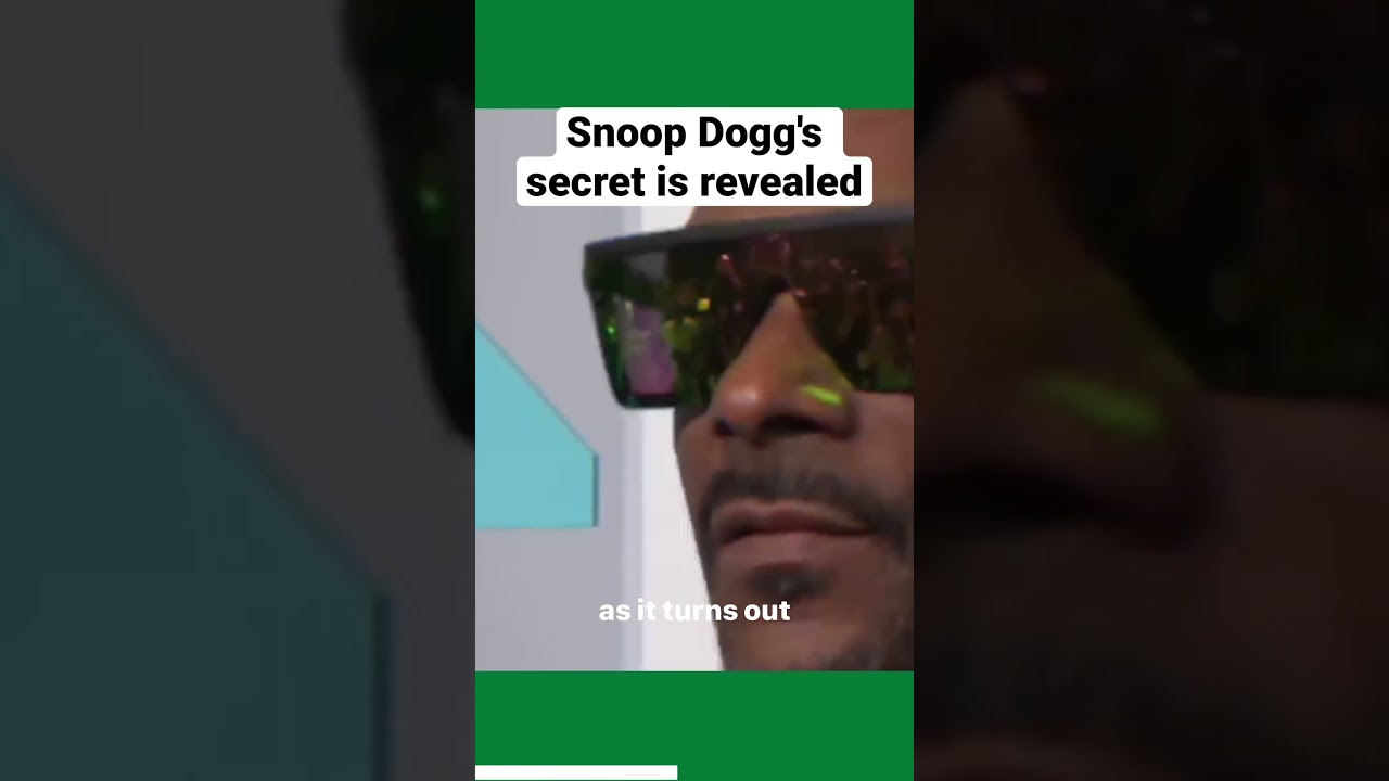 Why Snoop Dogg 