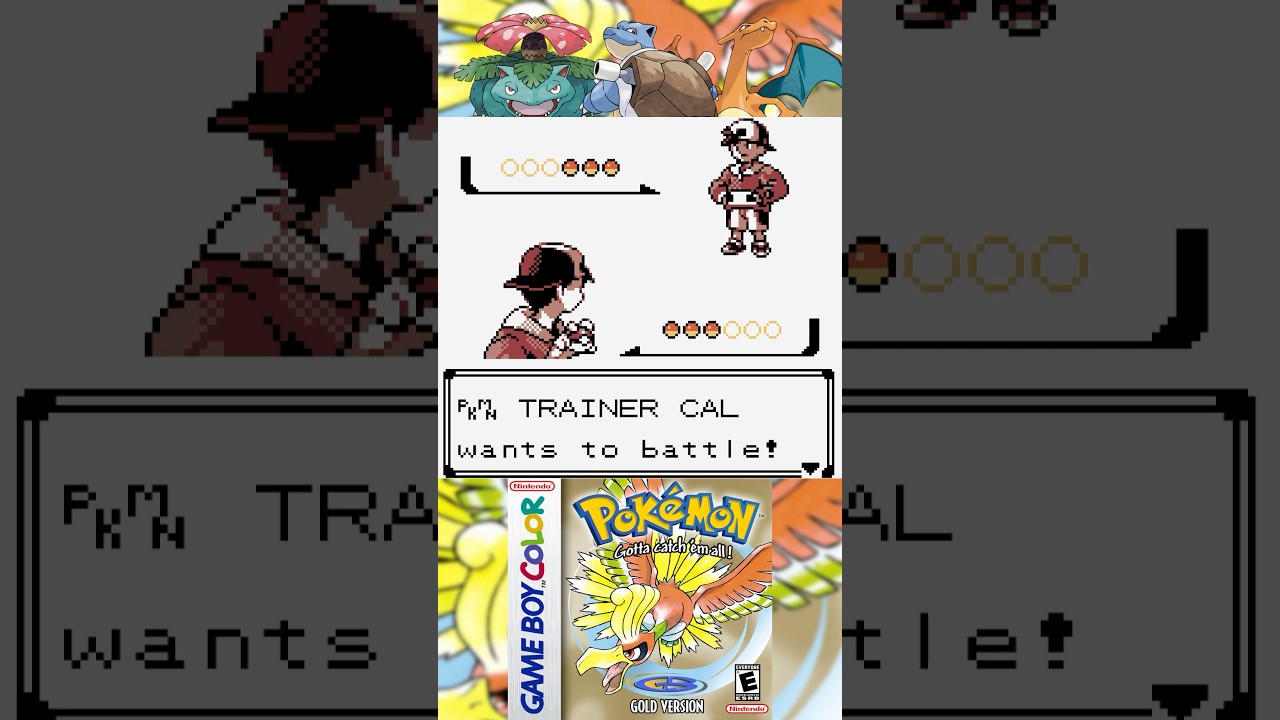 POKEMON GOLD - TRAINER CAL Secret Battle (Viridian City’s Trainer House) Game Boy Color Gameplay