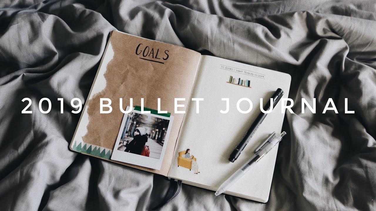 bullet journal set up + january spread (2019)