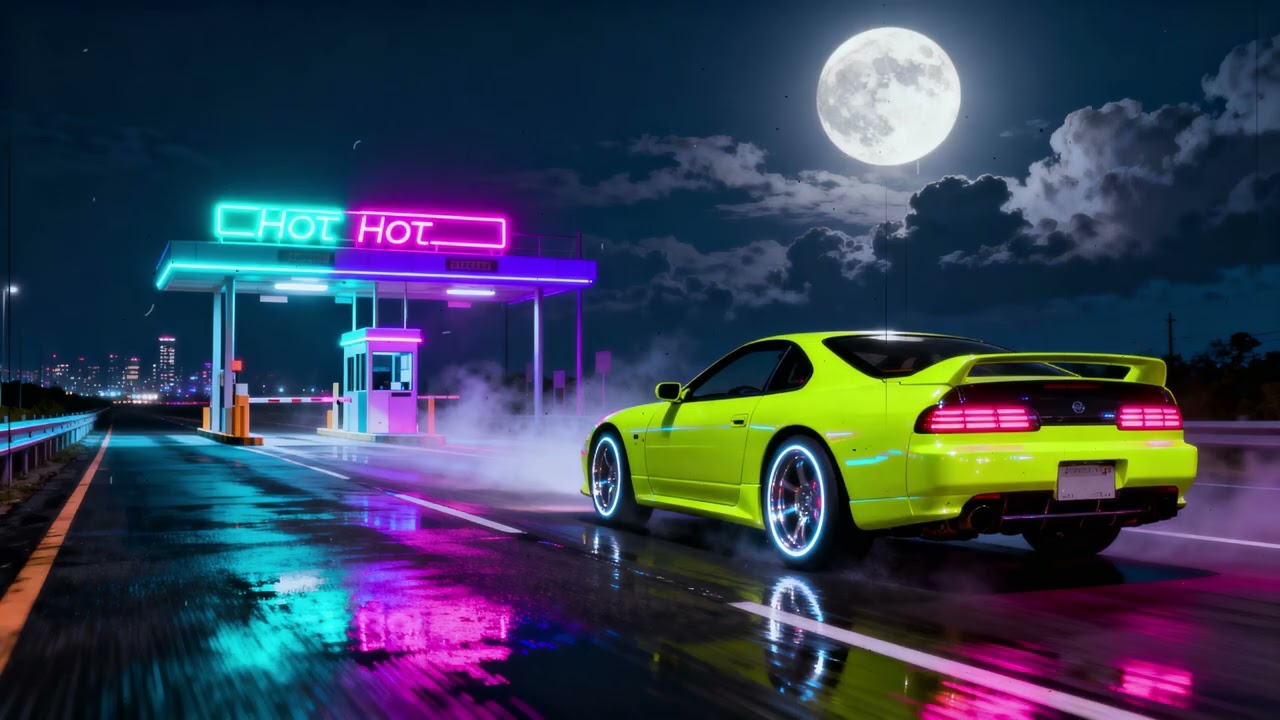Moonlit Toll Road Dreams｜Synthwave Female Vocals Late Night｜Synthpop • Retrowave