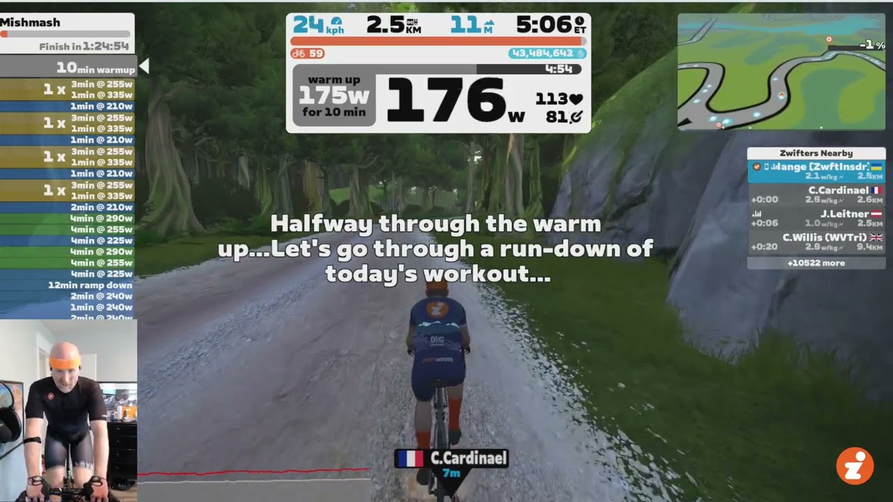 "Mishmash" Workout // Zwift "Build Me Up" Training Plan // Week 2