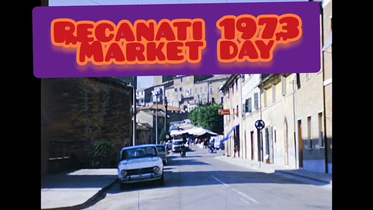 Recanati Saturday Market in the '70s - (Mercato del sabato 1973)