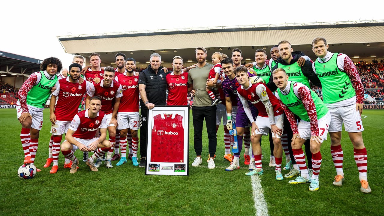 Nathan Baker tribute at Ashton Gate ❤️