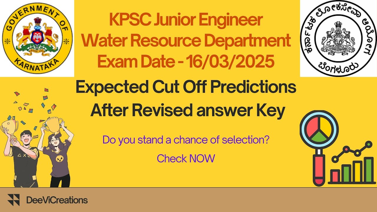 KPSC JE WRD Expected Cutoff After Revised AnsKey 16-03-2025 | Junior Engineer in Water Resource Dept