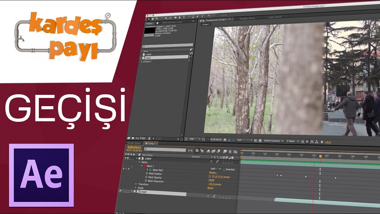 Nesneler Arası Kayarak Geçiş Yapmak | After Effects Dersleri