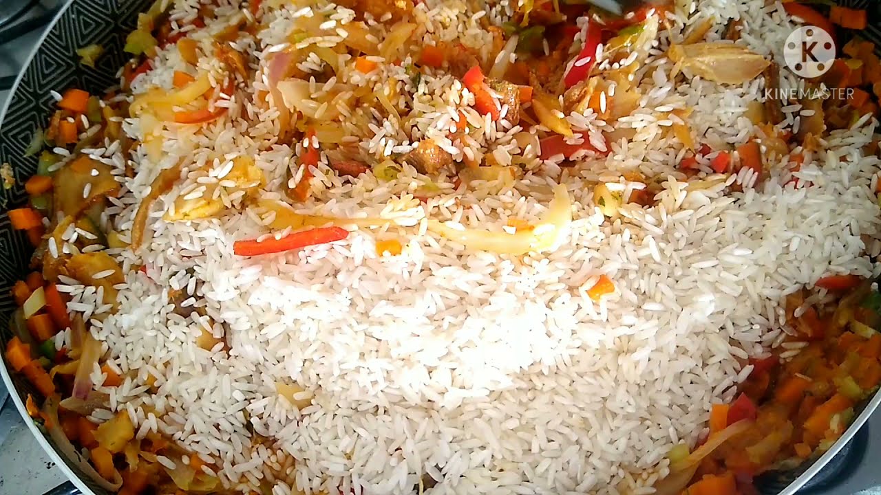 Como preparar arroz con pescado seco/ Arroz con Pescado Seco y vegetales (Blanquillo) super rico