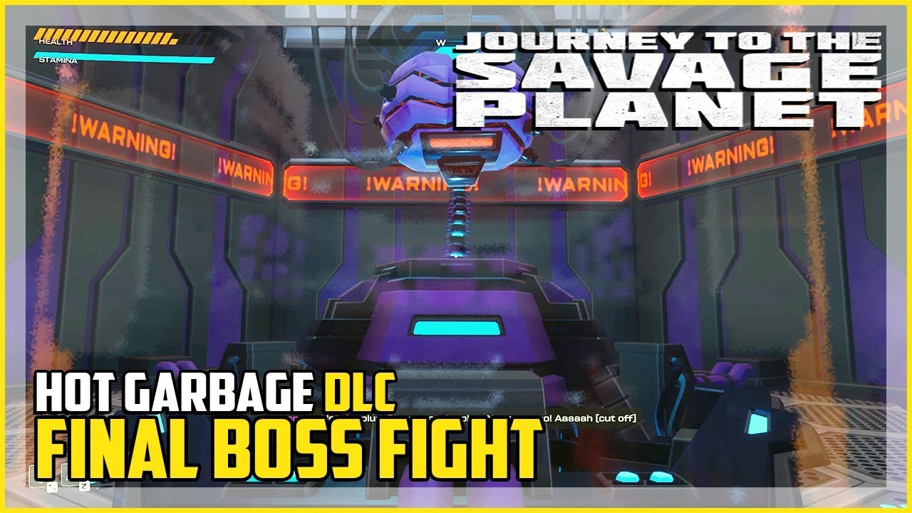 Journey to the Savage Planet Hot Garbage DLC Kronus Final Boss Fight